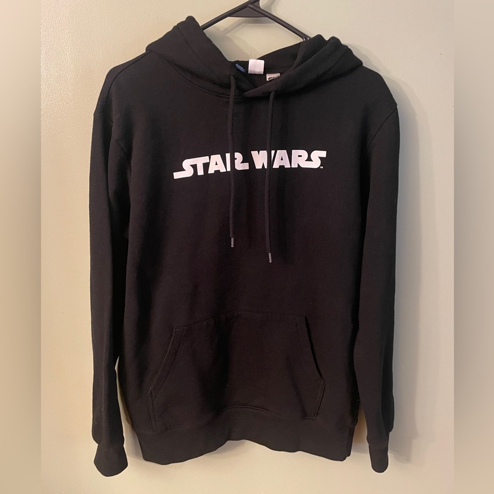 Star Wars Graphic Image Hoodie Sweatshirt ~ Black ~ Adult Size Small